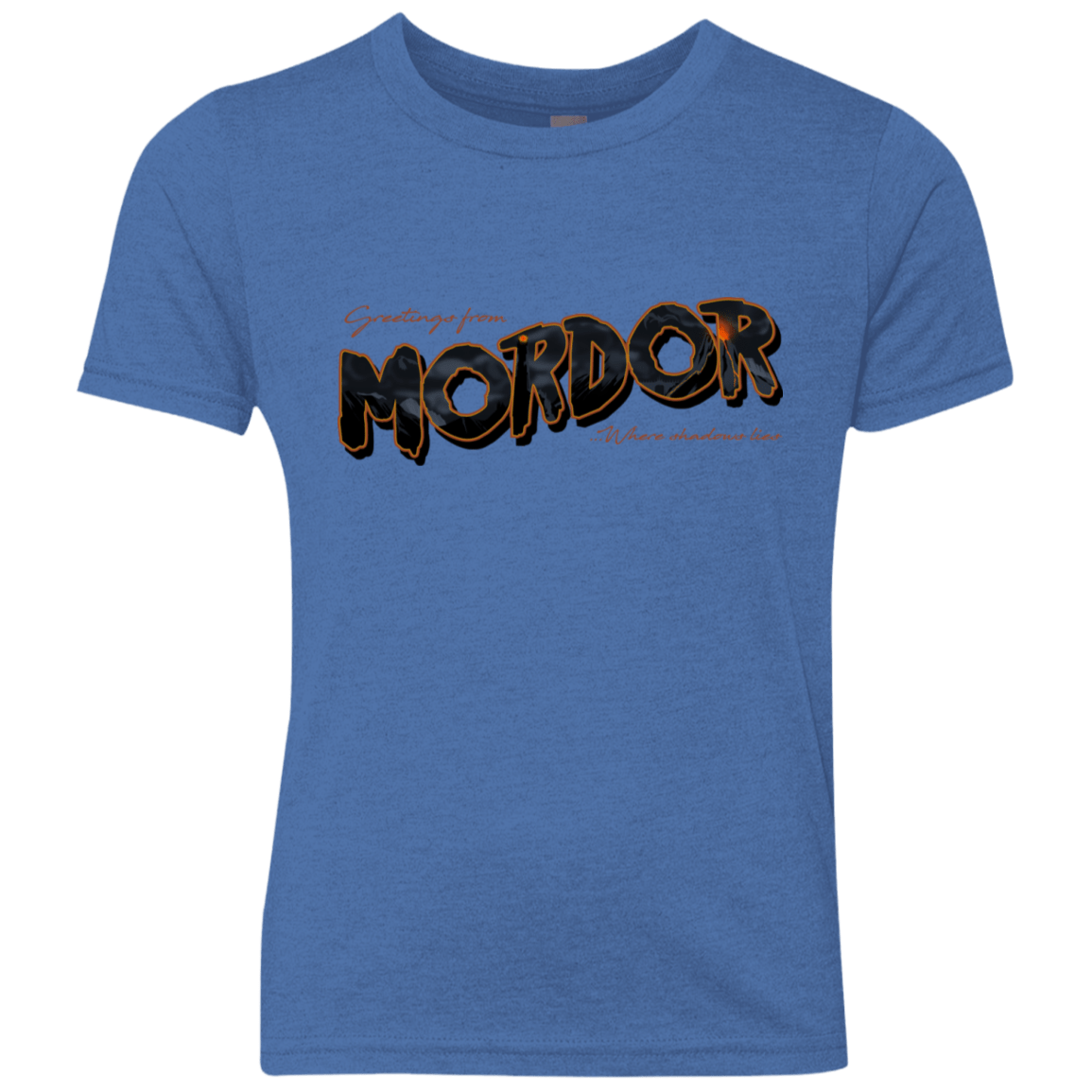 T-Shirts Vintage Royal / YXS Greetings From Mordor Youth Triblend T-Shirt