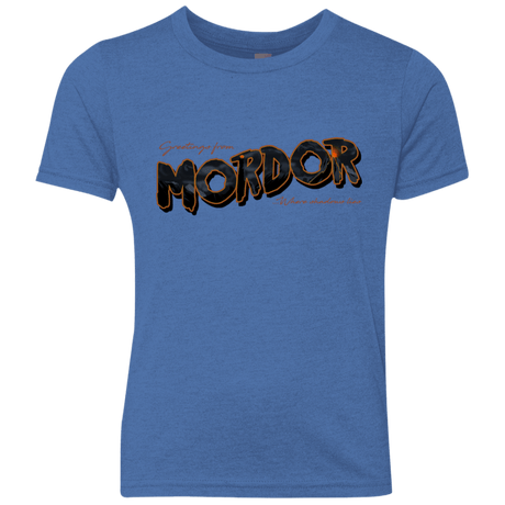 T-Shirts Vintage Royal / YXS Greetings From Mordor Youth Triblend T-Shirt