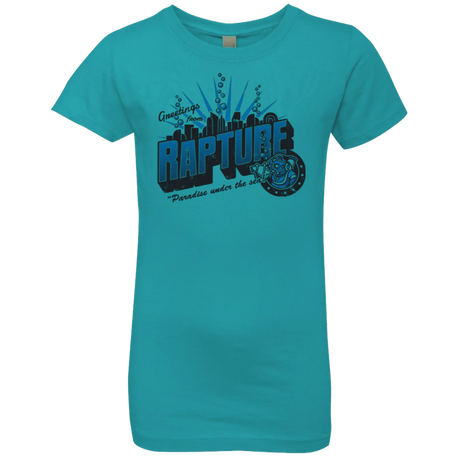 T-Shirts Tahiti Blue / YXS Greetings from Rapture Girls Premium T-Shirt