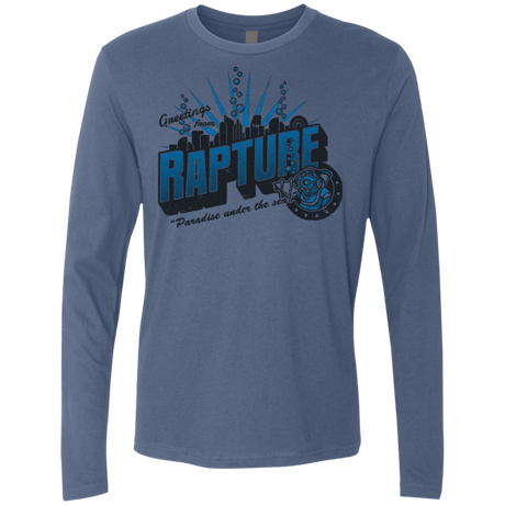 T-Shirts Indigo / Small Greetings from Rapture Men's Premium Long Sleeve