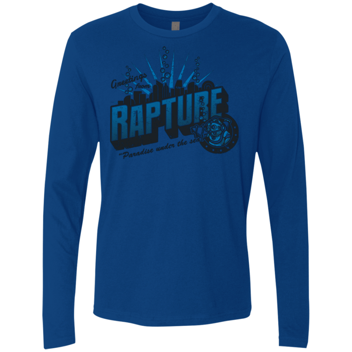T-Shirts Royal / Small Greetings from Rapture Men's Premium Long Sleeve