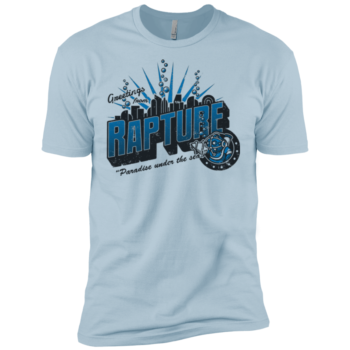 T-Shirts Light Blue / X-Small Greetings from Rapture Men's Premium T-Shirt