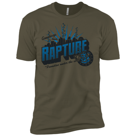 T-Shirts Military Green / X-Small Greetings from Rapture Men's Premium T-Shirt