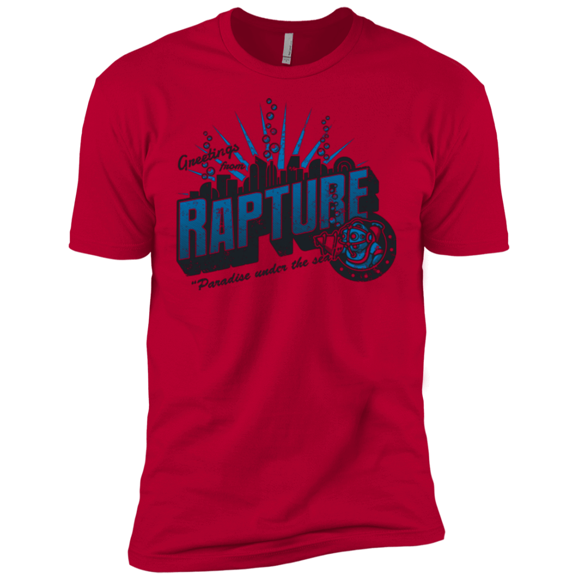 T-Shirts Red / X-Small Greetings from Rapture Men's Premium T-Shirt