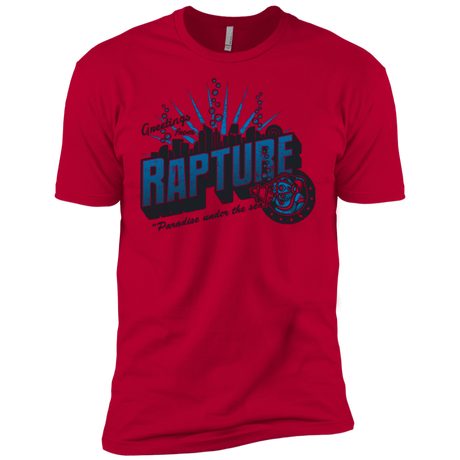 T-Shirts Red / X-Small Greetings from Rapture Men's Premium T-Shirt