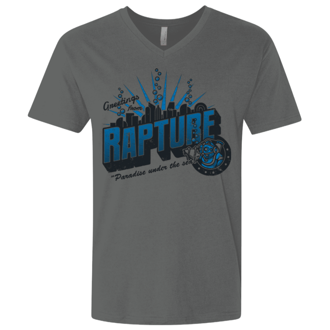 T-Shirts Heavy Metal / X-Small Greetings from Rapture Men's Premium V-Neck