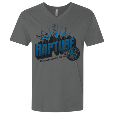 T-Shirts Heavy Metal / X-Small Greetings from Rapture Men's Premium V-Neck