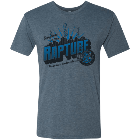 T-Shirts Indigo / Small Greetings from Rapture Men's Triblend T-Shirt