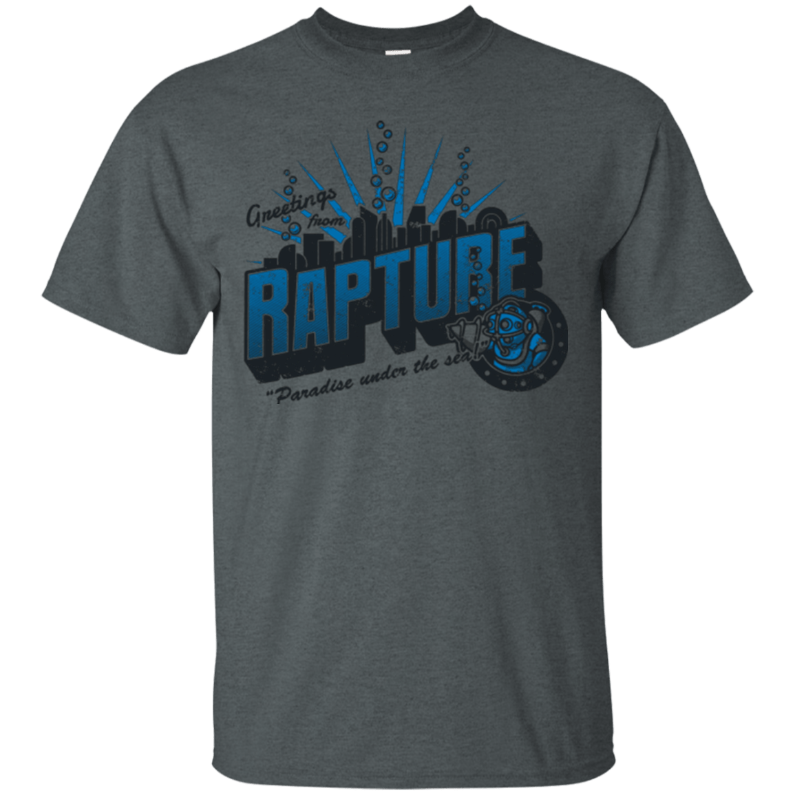 T-Shirts Dark Heather / Small Greetings from Rapture T-Shirt