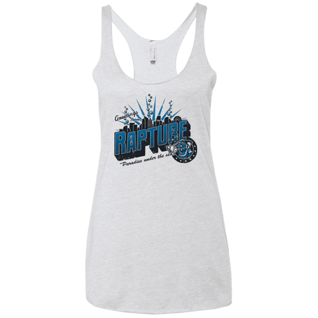 T-Shirts Heather White / X-Small Greetings from Rapture Women's Triblend Racerback Tank