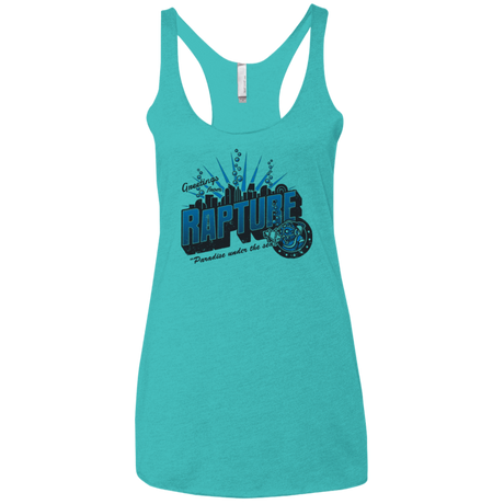 T-Shirts Tahiti Blue / X-Small Greetings from Rapture Women's Triblend Racerback Tank