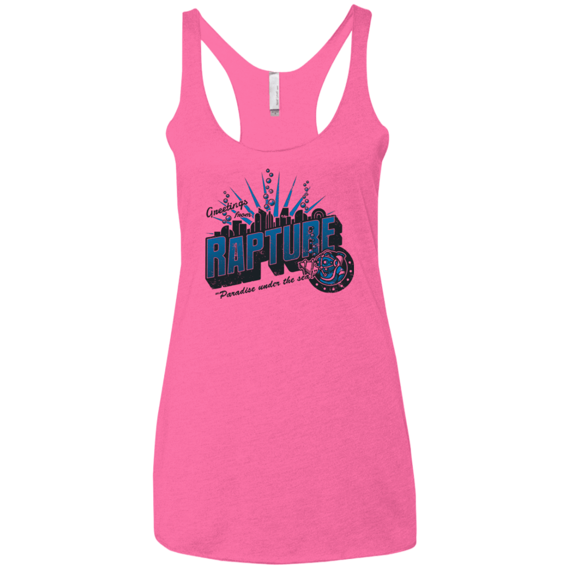 T-Shirts Vintage Pink / X-Small Greetings from Rapture Women's Triblend Racerback Tank