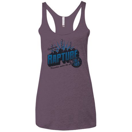 T-Shirts Vintage Purple / X-Small Greetings from Rapture Women's Triblend Racerback Tank