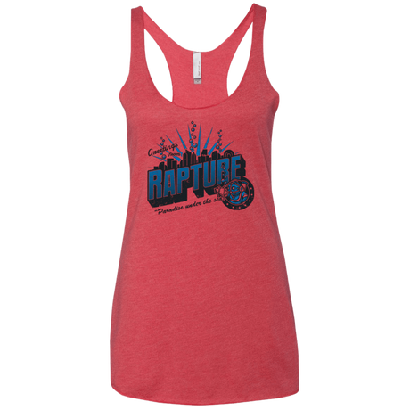 T-Shirts Vintage Red / X-Small Greetings from Rapture Women's Triblend Racerback Tank