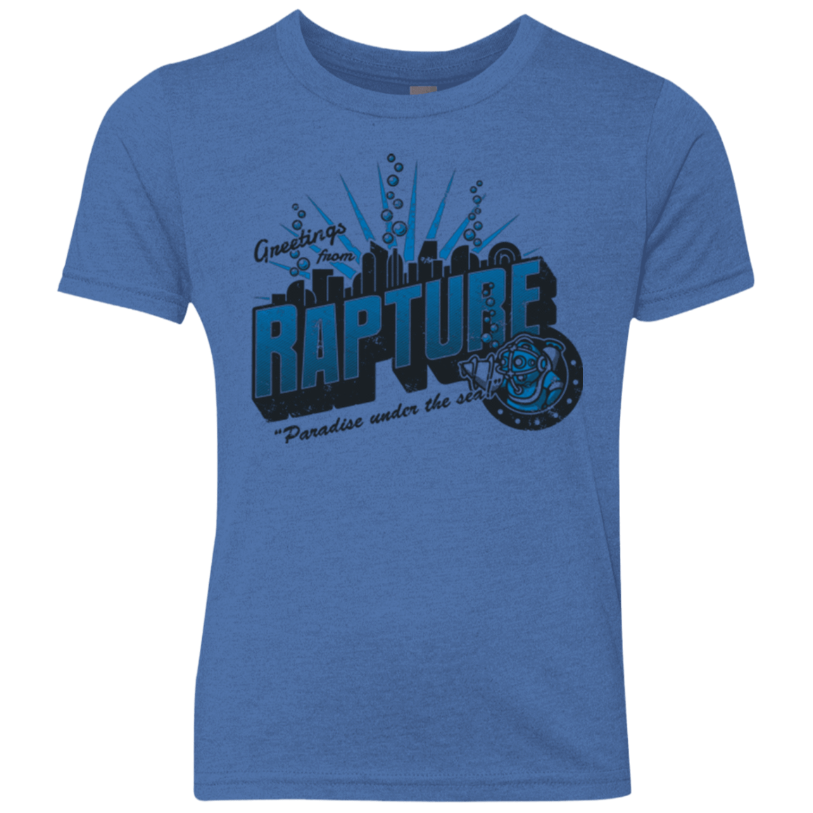 T-Shirts Vintage Royal / YXS Greetings from Rapture Youth Triblend T-Shirt