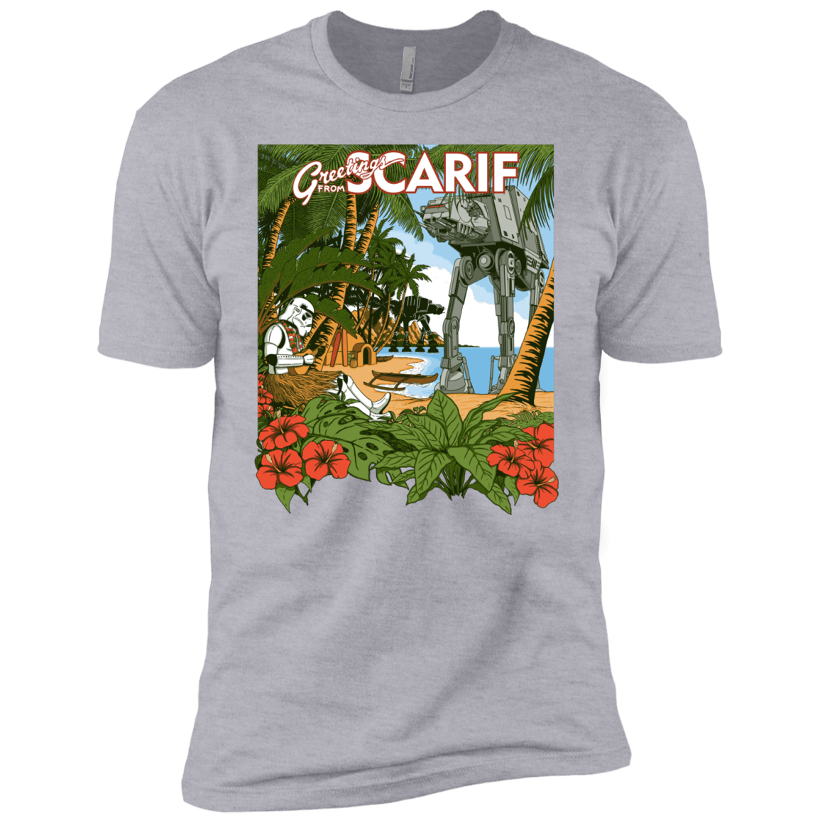 T-Shirts Heather Grey / YXS Greetings from Scarif Boys Premium T-Shirt