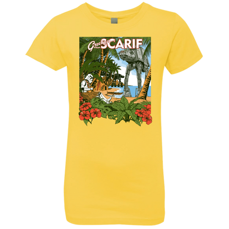 T-Shirts Vibrant Yellow / YXS Greetings from Scarif Girls Premium T-Shirt