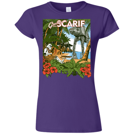 T-Shirts Purple / S Greetings from Scarif Junior Slimmer-Fit T-Shirt