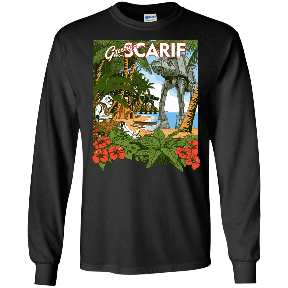 T-Shirts Black / S Greetings from Scarif Men's Long Sleeve T-Shirt