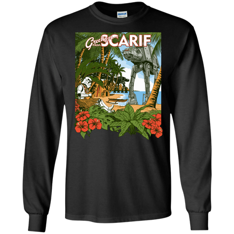 T-Shirts Black / S Greetings from Scarif Men's Long Sleeve T-Shirt