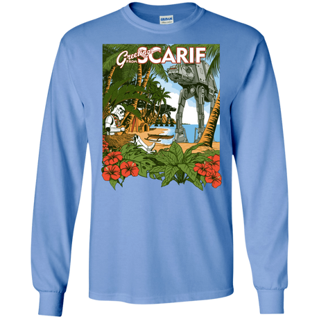 T-Shirts Carolina Blue / S Greetings from Scarif Men's Long Sleeve T-Shirt