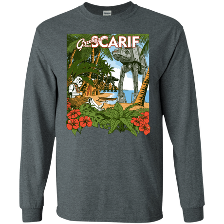 T-Shirts Dark Heather / S Greetings from Scarif Men's Long Sleeve T-Shirt