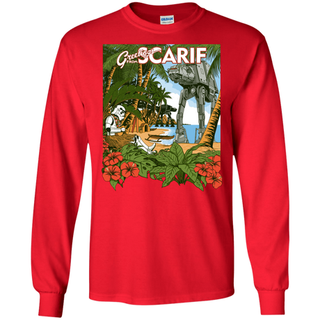 T-Shirts Red / S Greetings from Scarif Men's Long Sleeve T-Shirt