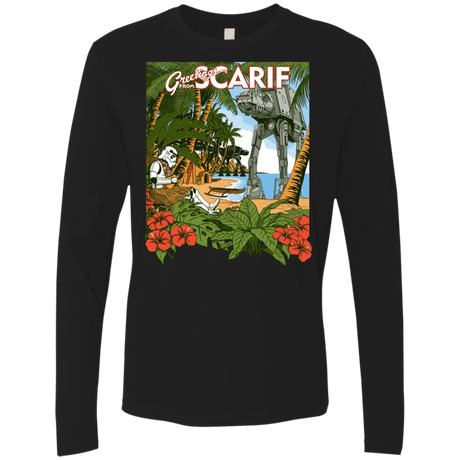 T-Shirts Black / S Greetings from Scarif Men's Premium Long Sleeve