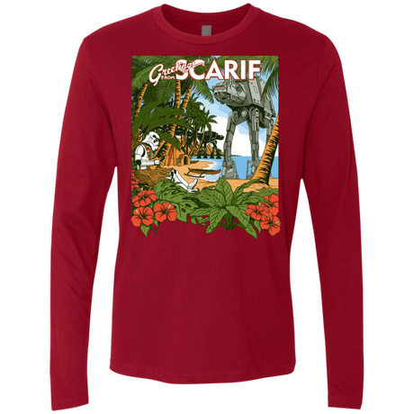 T-Shirts Cardinal / S Greetings from Scarif Men's Premium Long Sleeve