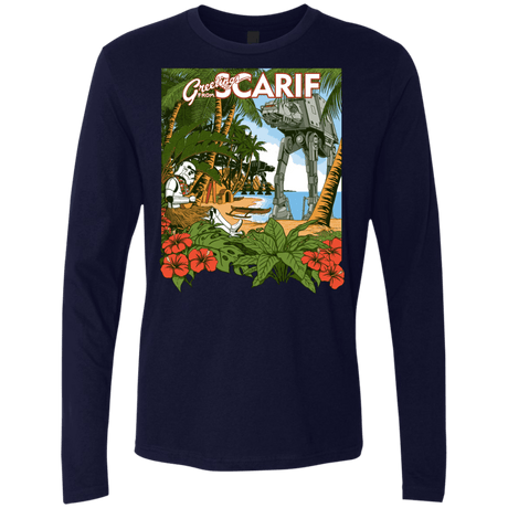 T-Shirts Midnight Navy / S Greetings from Scarif Men's Premium Long Sleeve