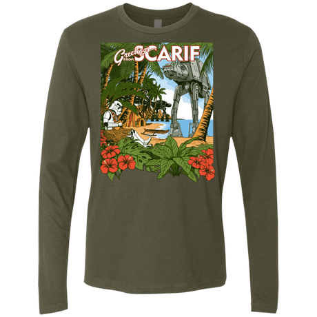 T-Shirts Military Green / S Greetings from Scarif Men's Premium Long Sleeve