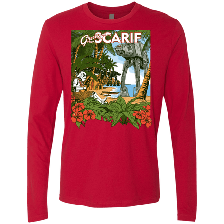 T-Shirts Red / S Greetings from Scarif Men's Premium Long Sleeve