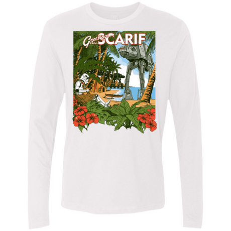T-Shirts White / S Greetings from Scarif Men's Premium Long Sleeve