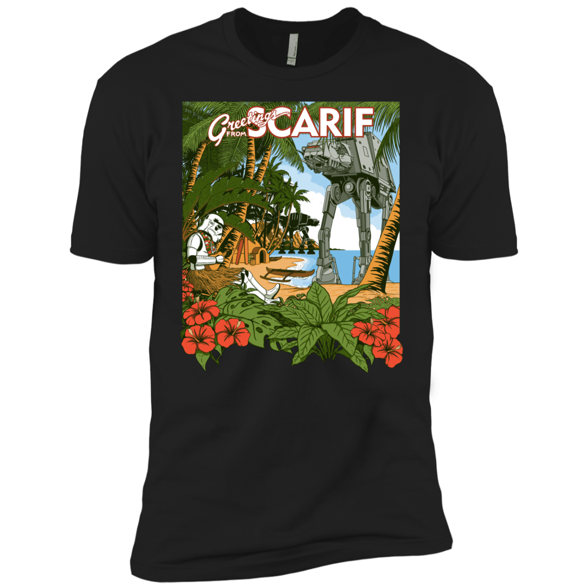 T-Shirts Black / X-Small Greetings from Scarif Men's Premium T-Shirt