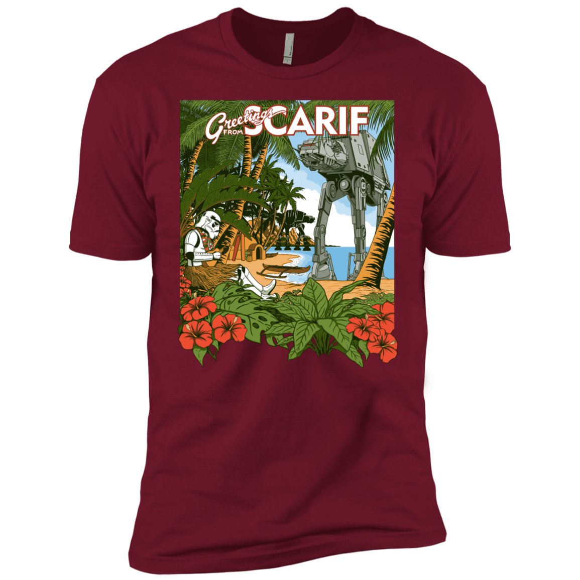 T-Shirts Cardinal / X-Small Greetings from Scarif Men's Premium T-Shirt