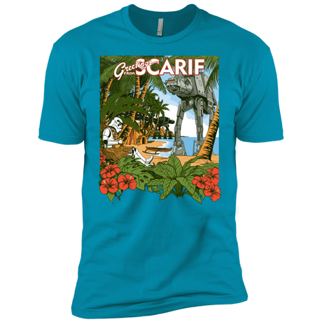 T-Shirts Turquoise / X-Small Greetings from Scarif Men's Premium T-Shirt