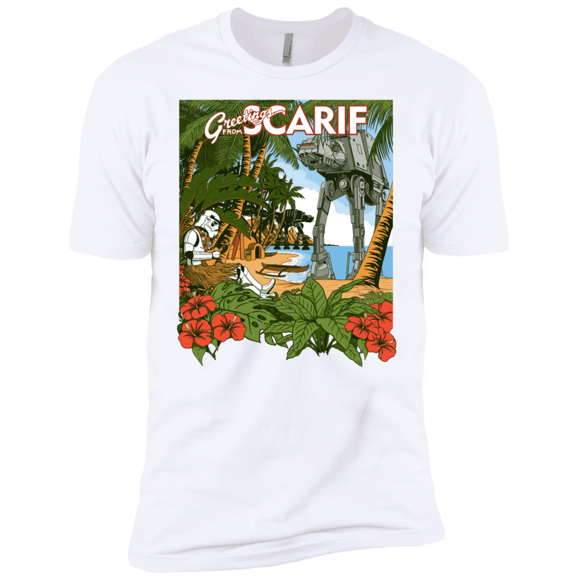 T-Shirts White / X-Small Greetings from Scarif Men's Premium T-Shirt
