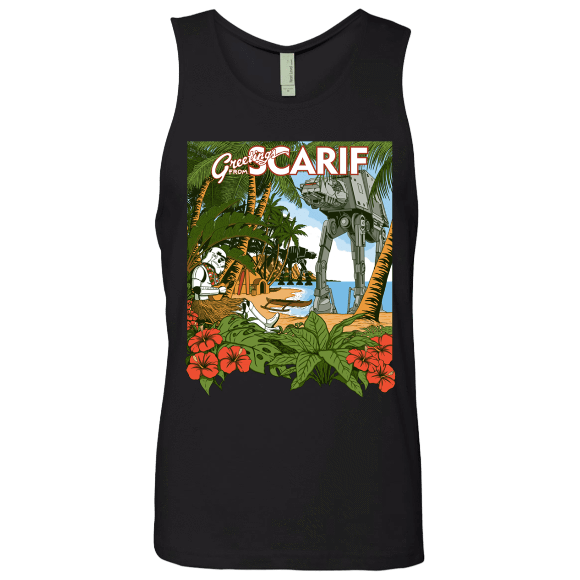 T-Shirts Black / S Greetings from Scarif Men's Premium Tank Top