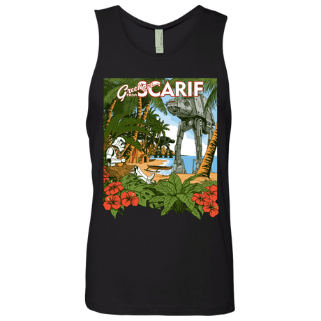 T-Shirts Black / S Greetings from Scarif Men's Premium Tank Top