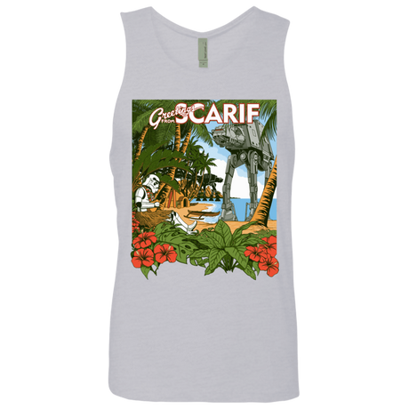 T-Shirts Heather Grey / S Greetings from Scarif Men's Premium Tank Top