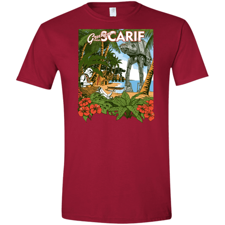 T-Shirts Cardinal Red / S Greetings from Scarif Men's Semi-Fitted Softstyle