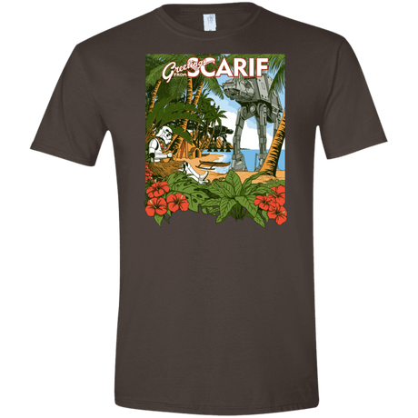 T-Shirts Dark Chocolate / S Greetings from Scarif Men's Semi-Fitted Softstyle