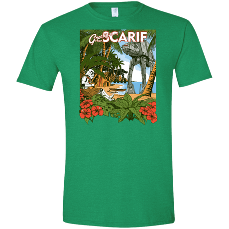 T-Shirts Heather Irish Green / S Greetings from Scarif Men's Semi-Fitted Softstyle