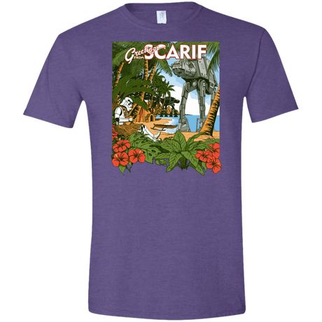 T-Shirts Heather Purple / S Greetings from Scarif Men's Semi-Fitted Softstyle