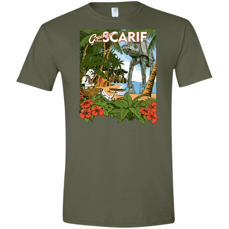 T-Shirts Military Green / S Greetings from Scarif Men's Semi-Fitted Softstyle