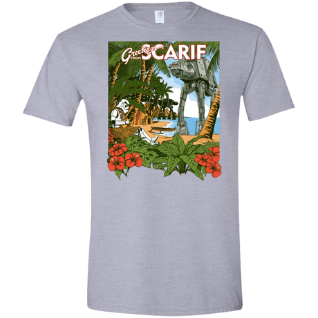 T-Shirts Sport Grey / X-Small Greetings from Scarif Men's Semi-Fitted Softstyle