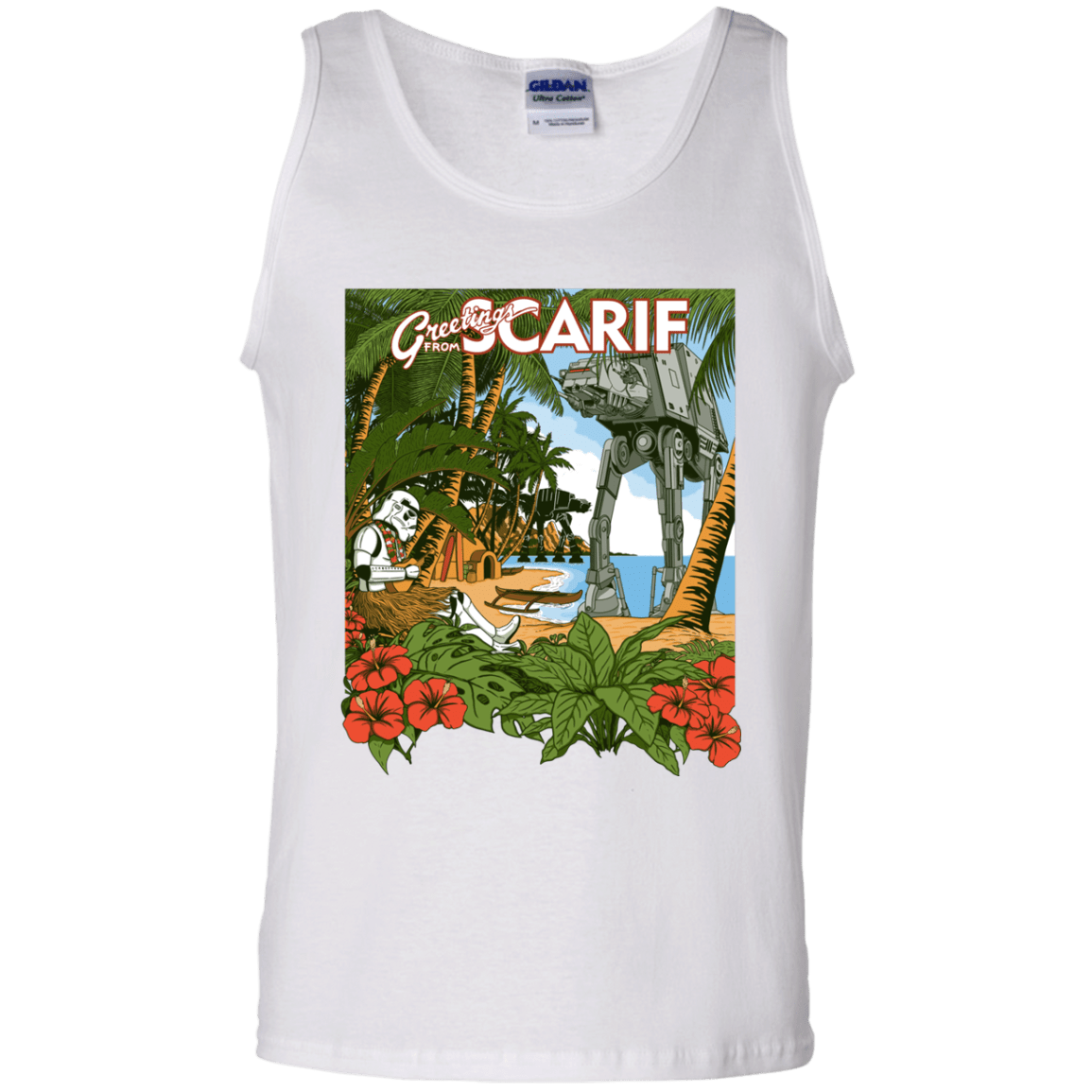 T-Shirts White / S Greetings from Scarif Men's Tank Top