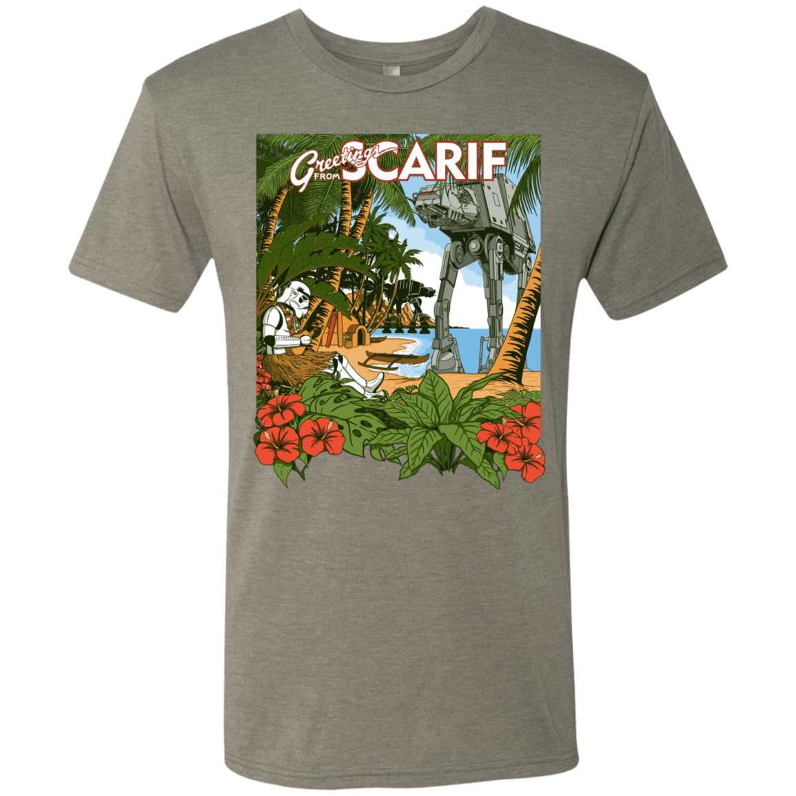 T-Shirts Venetian Grey / S Greetings from Scarif Men's Triblend T-Shirt