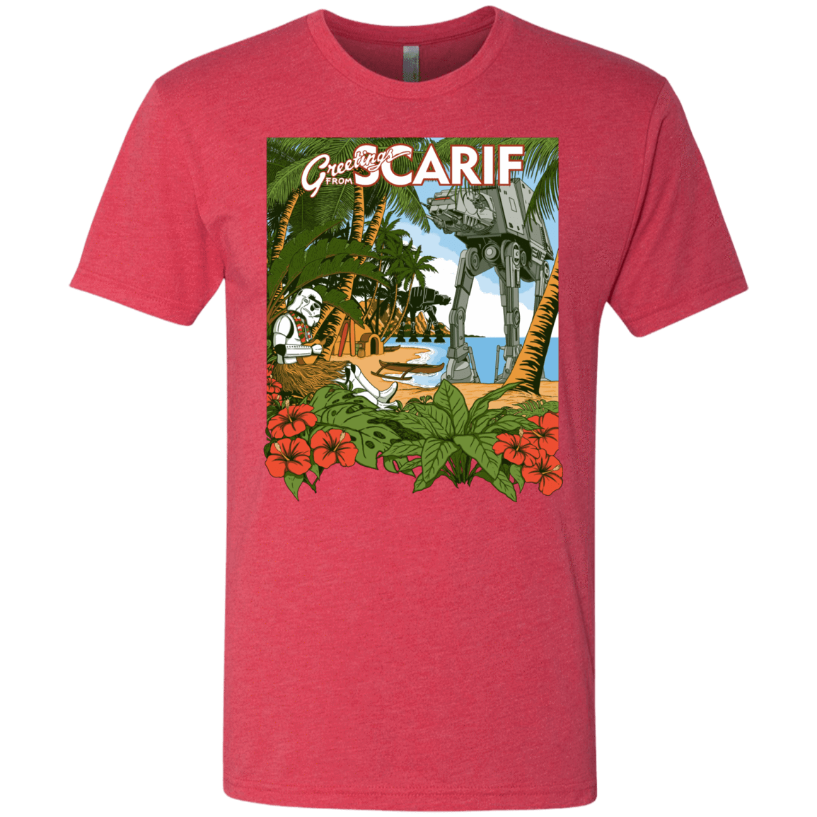 T-Shirts Vintage Red / S Greetings from Scarif Men's Triblend T-Shirt
