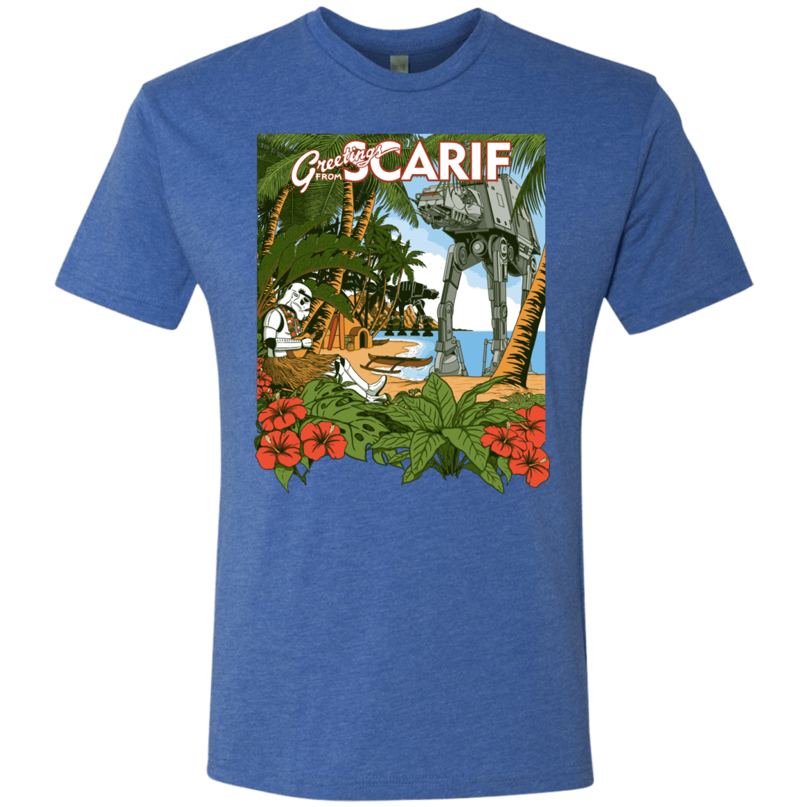 T-Shirts Vintage Royal / S Greetings from Scarif Men's Triblend T-Shirt